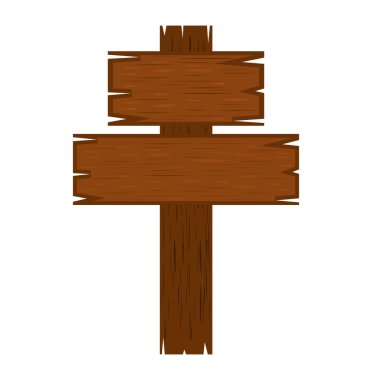 ahşap etiket izole simgesi