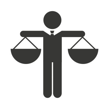 işadamı siluet izole simgesi