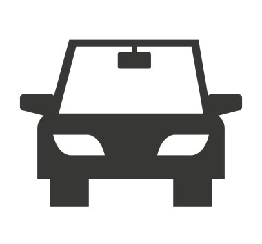 Araba siluet Park simgesi