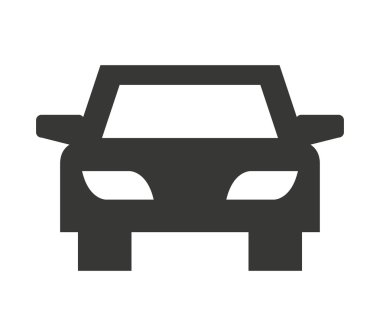 Araba siluet Park simgesi