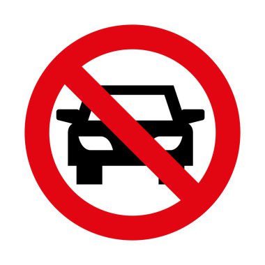 Araba siluet Park simgesi