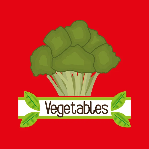 Verduras nutrición alimentos frescos — Vector de stock