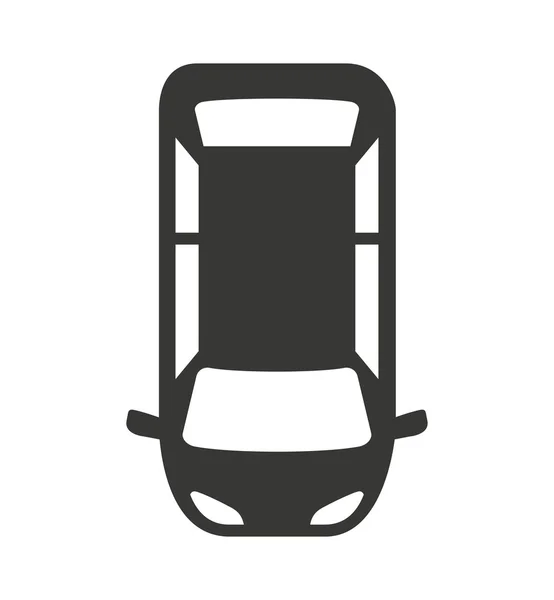 Car silhouette parking icon — Stock Vector