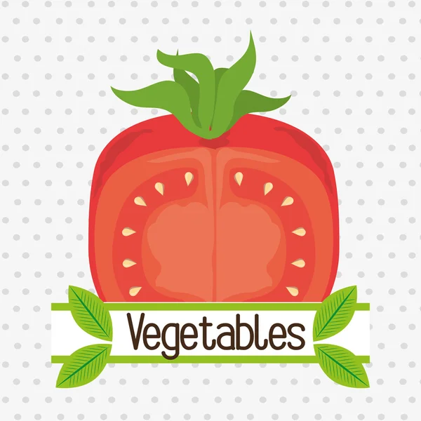 Verduras nutrición alimentos frescos — Vector de stock