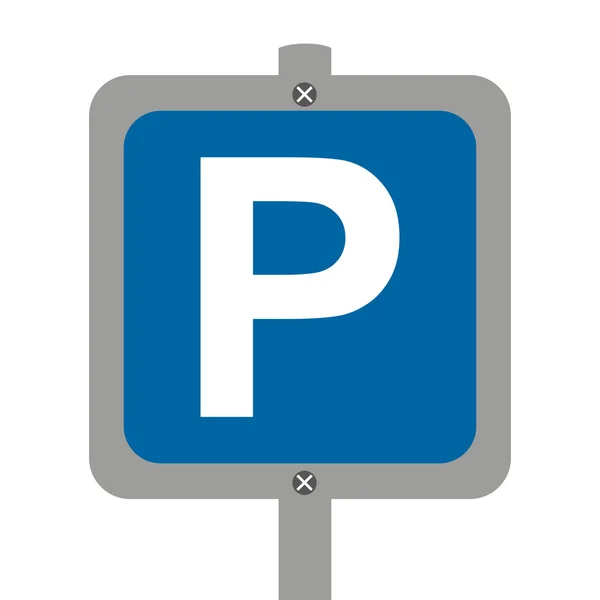 Parking teken geïsoleerde pictogram — Stockvector