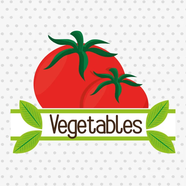 Verduras nutrición alimentos frescos — Vector de stock