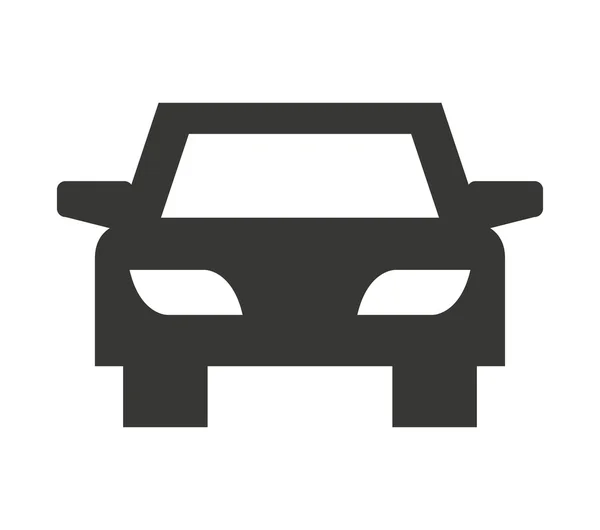 Car silhouette parking icon — Stock Vector