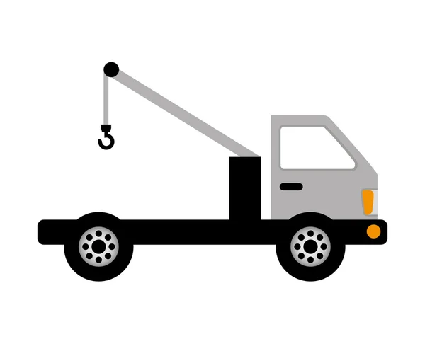 Pictogram Crane truck service — Stockvector
