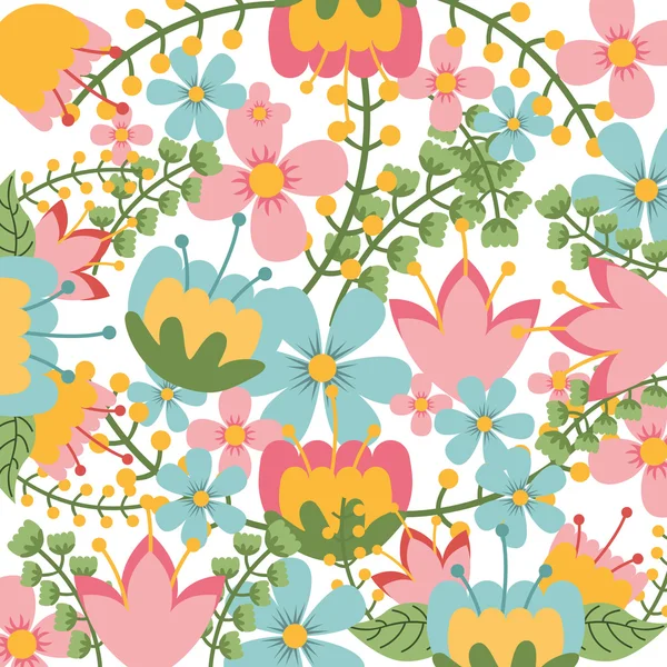 Εικονίδιο φύση floral μοτίβο λουλουδιών — Διανυσματικό Αρχείο