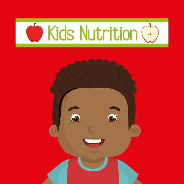 Dzieci zdrowe żywienie żywność — Wektor stockowy