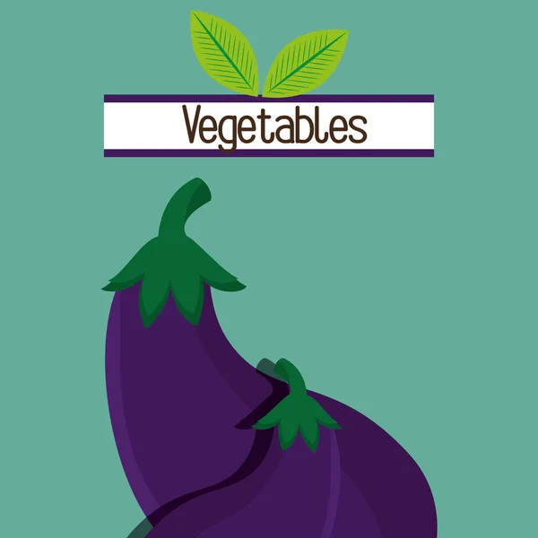 Légumes nutrition aliments frais — Image vectorielle