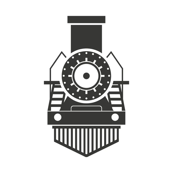 Train transport public isolated icon — Stock Vector