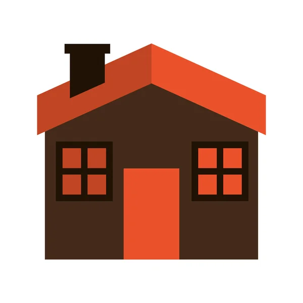 Икона недвижимости силуэта дома — стоковый вектор