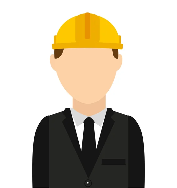 Professionele bouw werknemer pictogram — Stockvector