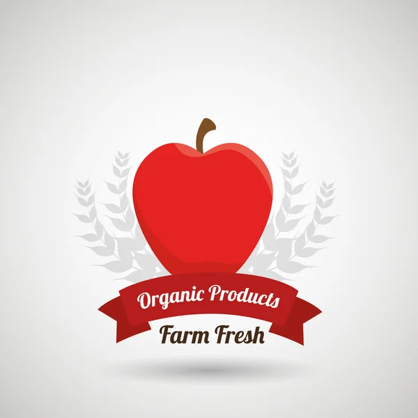 Farm fresh food symbol — Stock Vector