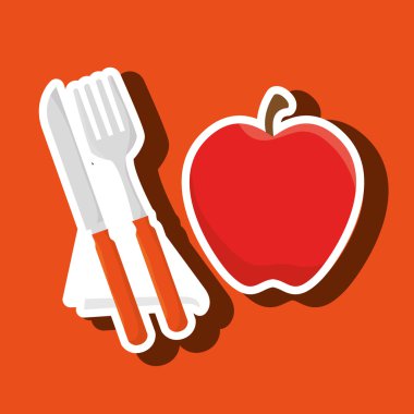 gıda sağlıklı tabak çatal