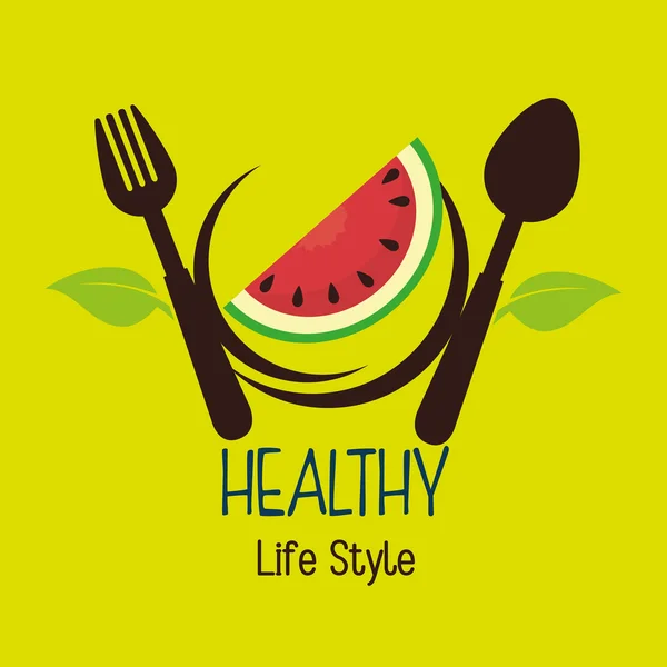 Healthy life style food — Stock Vector