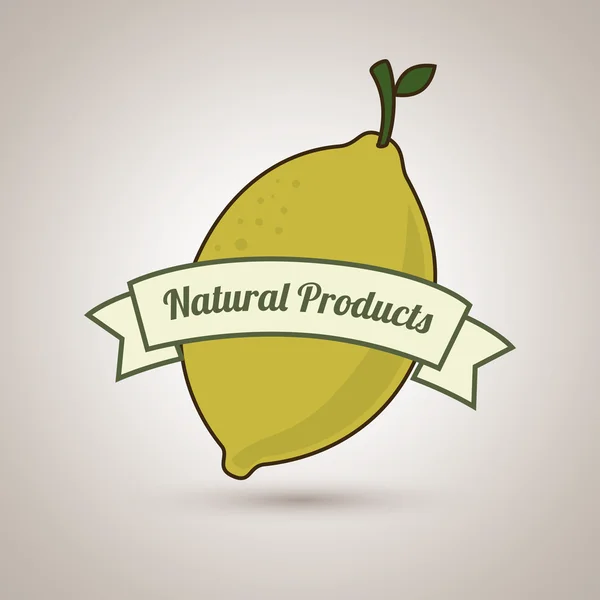 Produits naturels aliments sains — Image vectorielle