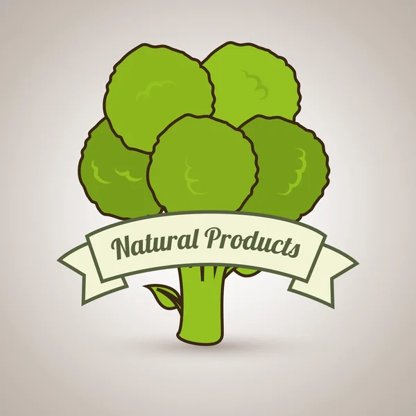 Naturprodukte Lebensmittel gesund — Stockvektor