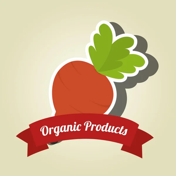 Organic products farm fresh — Stock Vector