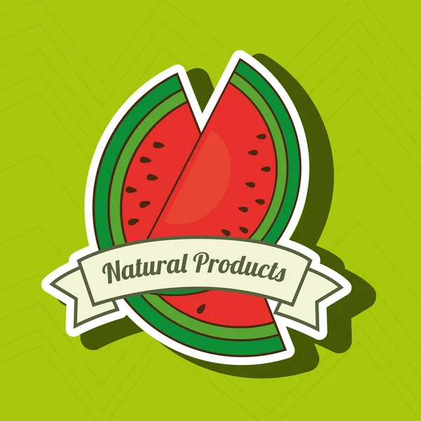 Prodotti naturali alimenti sani — Vettoriale Stock