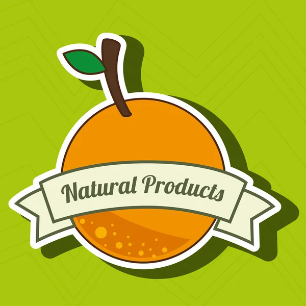 Prodotti naturali alimenti sani — Vettoriale Stock