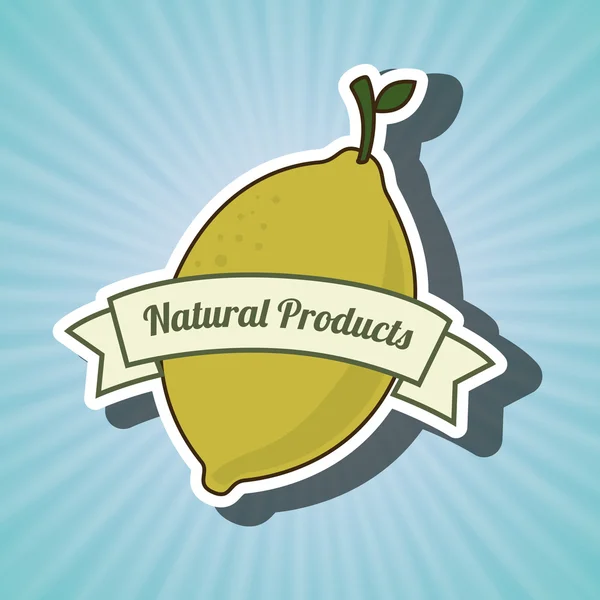 Produits naturels aliments sains — Image vectorielle