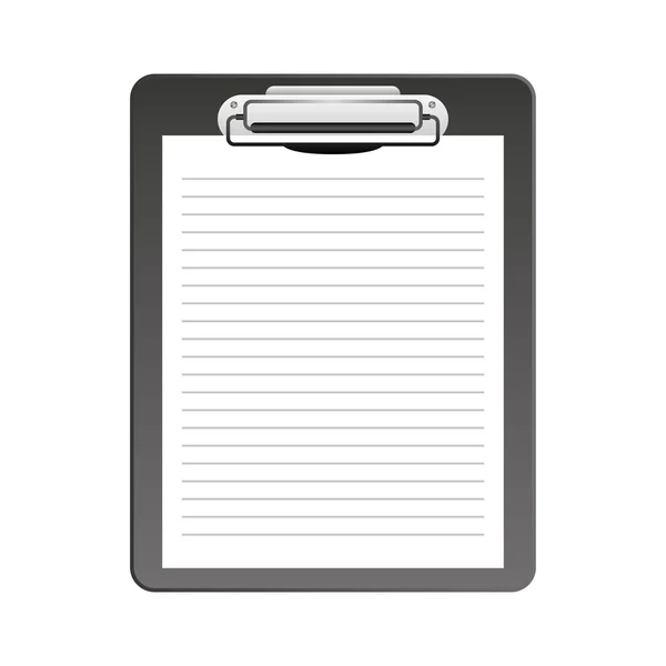 Presse-papiers icône de commande de papier — Image vectorielle