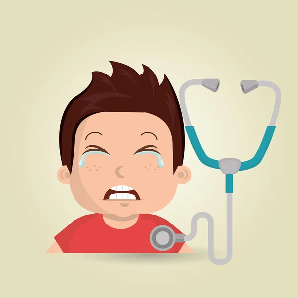 Infirmière dent douleur malade — Image vectorielle