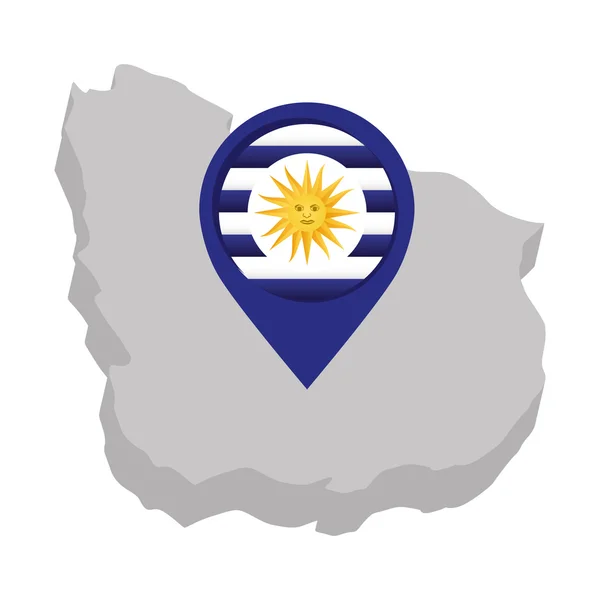 Argentinië embleem geïsoleerde pictogram — Stockvector