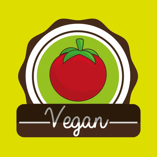 Nourriture pour les mains légumes végétaliens — Image vectorielle