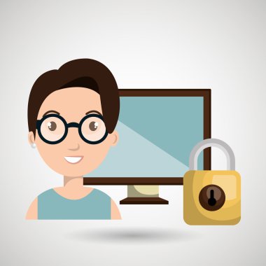 kişi ekran asma kilit cam