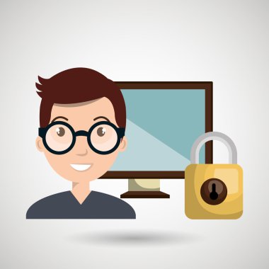 kişi ekran asma kilit cam