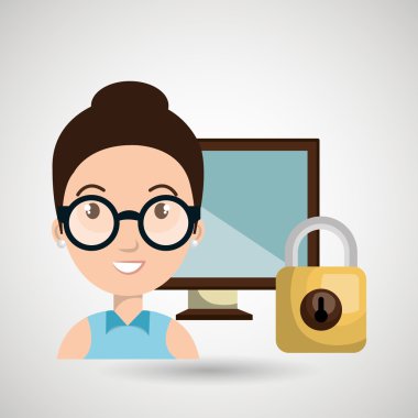 kişi ekran asma kilit cam