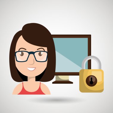 kişi ekran asma kilit cam