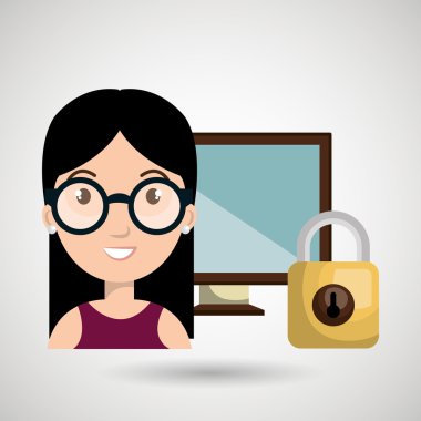 kişi ekran asma kilit cam