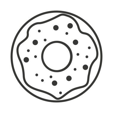 lezzetli çörek siluet simge