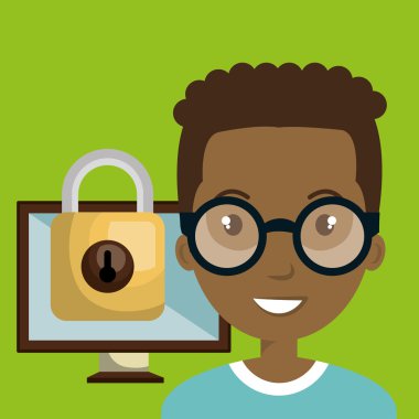 kişi ekran asma kilit cam