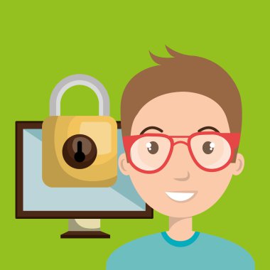 kişi ekran asma kilit cam