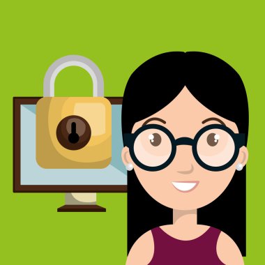 kişi ekran asma kilit cam