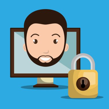 kişi ekran asma kilit cam