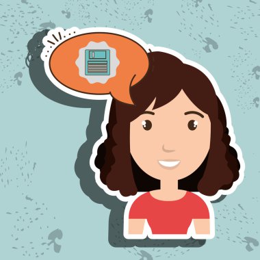 kadın iletişim konuşmak disket