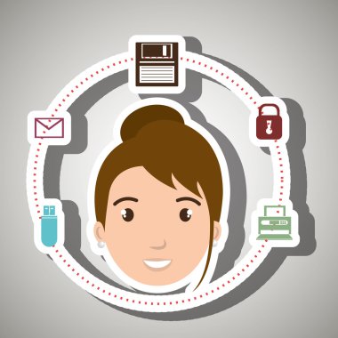 karakter sistem bağlantı simgesi