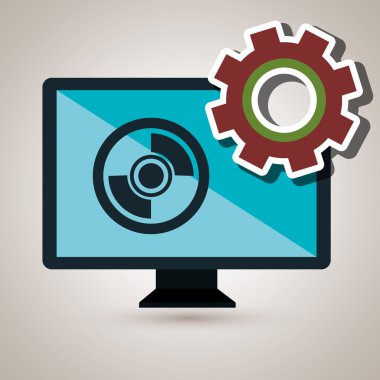 ekran dişli sistem simgesi