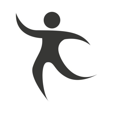 insan figürü siluet kutlama simgesi