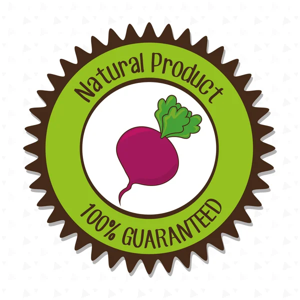 Natural product food vegetable — Stock Vector