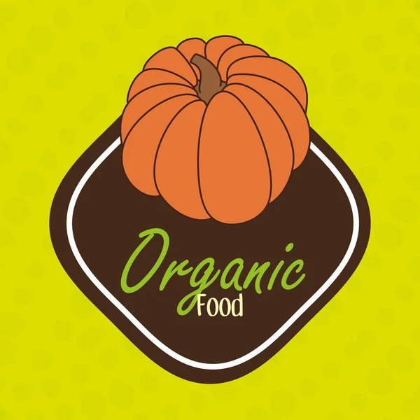 Organic food fruit icon — Stock Vector