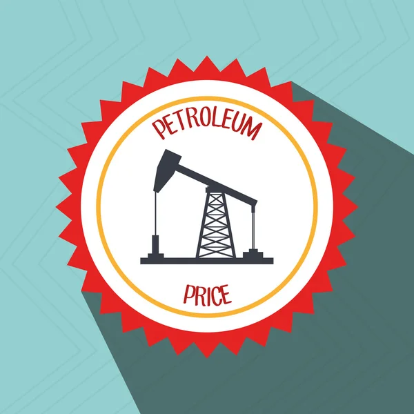Petroleum olja fat tower — Stock vektor