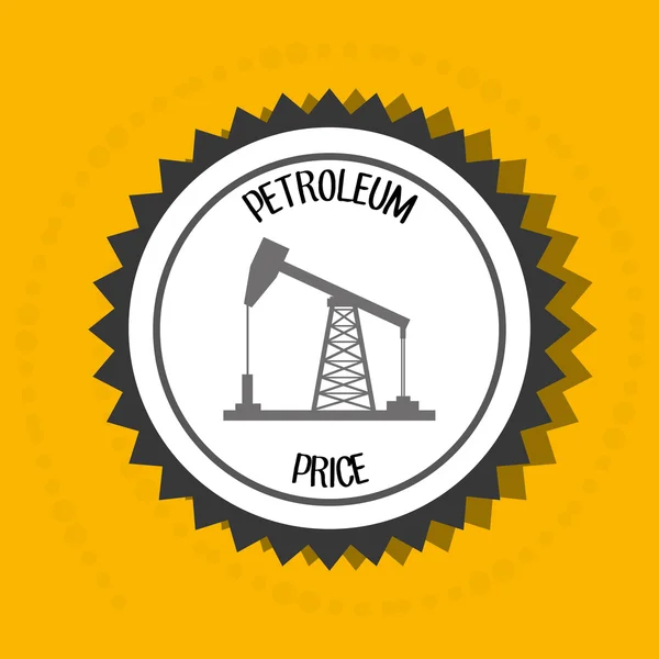 Petroleum olja fat tower — Stock vektor