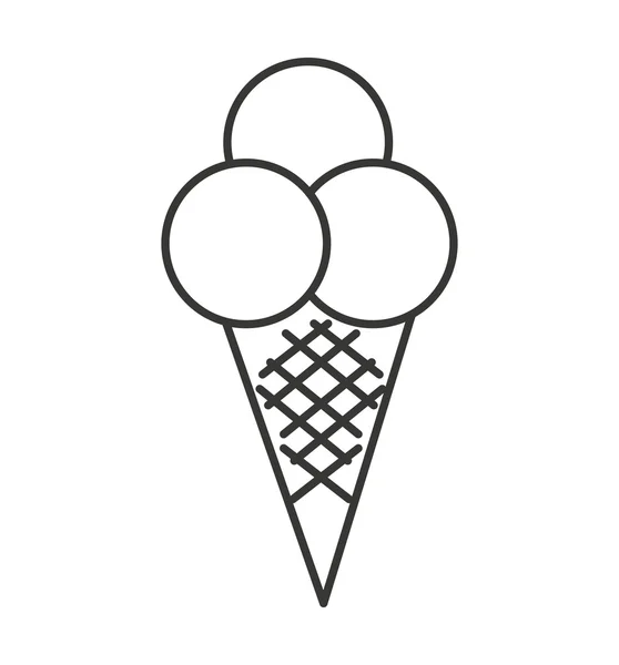 Lahodné zmrzliny ikona — Stockový vektor